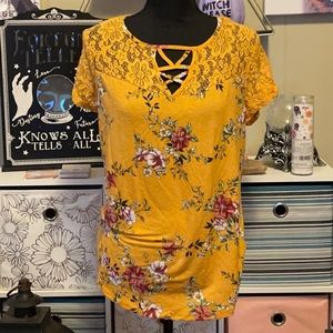🔥Yellow floral no boundaries XXL blouse summer🔥